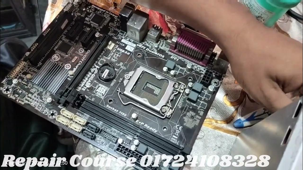 How To Repair Motherboard gigabyte H81 No Display Problem YouTube