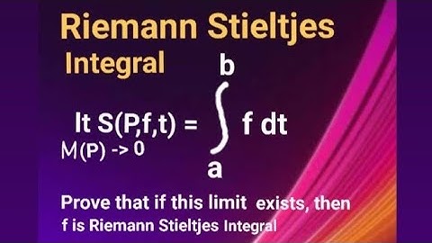 Riemann Stieltjes Integral lecture notes | Properties of Riemann Stieltjes Integral | Real Analysis