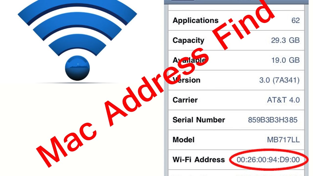 how to find wifi mac address
