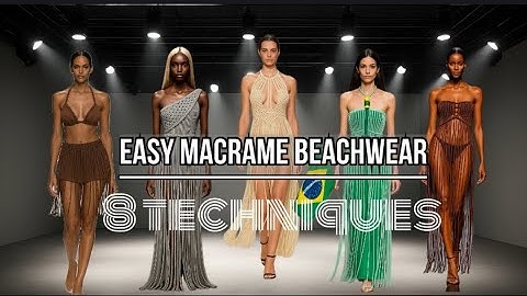 Easy BEACH DRESSES and CROP TOP with simple TECHNIQUES [MACRAME TUTORIAL]