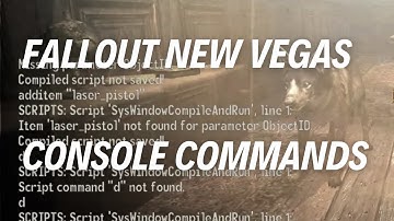 Fallout New Vegas Console Commands