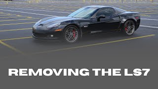 How to remove the engine from a C6 Z06