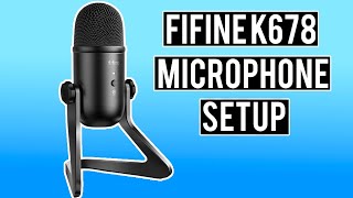 FiFine K678 USB Microphone Setup and Unboxing
