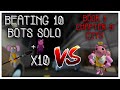 Beating 11 Bots Solo on City in Roblox Piggy