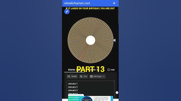 If it lands on your birthday, you are out PART 13 #shorts