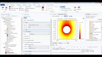 COMSOL: Time Dependent 2D Heat transfer Problem with Animation L-4