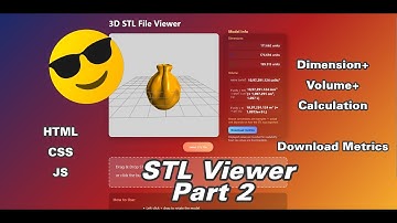 STL Viewer Part 2: Dimensions, Volume & Export Metrics (Three.js Tutorial) | StackIVA Tech #threejs