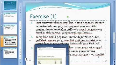 Praktikum Oracle Database 7 - SubQuery pada Banyak Kolom