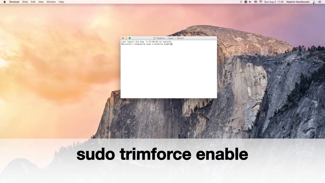 Engel Bitterhed Viva Enable TRIM Support in Mac OS X - YouTube