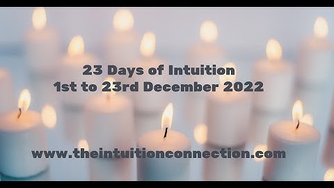 Day 3 of Intuitive Advent with Ruth Ann Richards