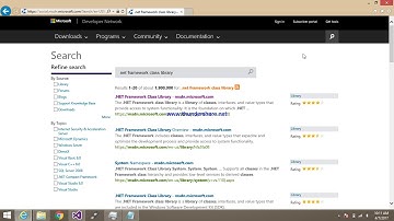 getting .net framework class library documentation for Visual studio.