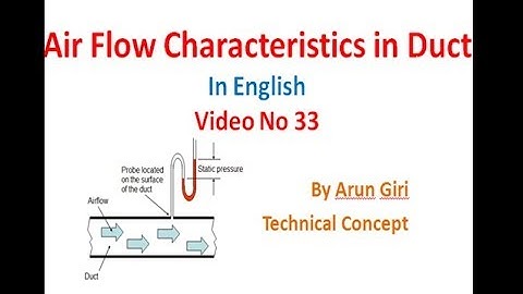 Pressure Losses in HVAC Duct in English [Video No 33]