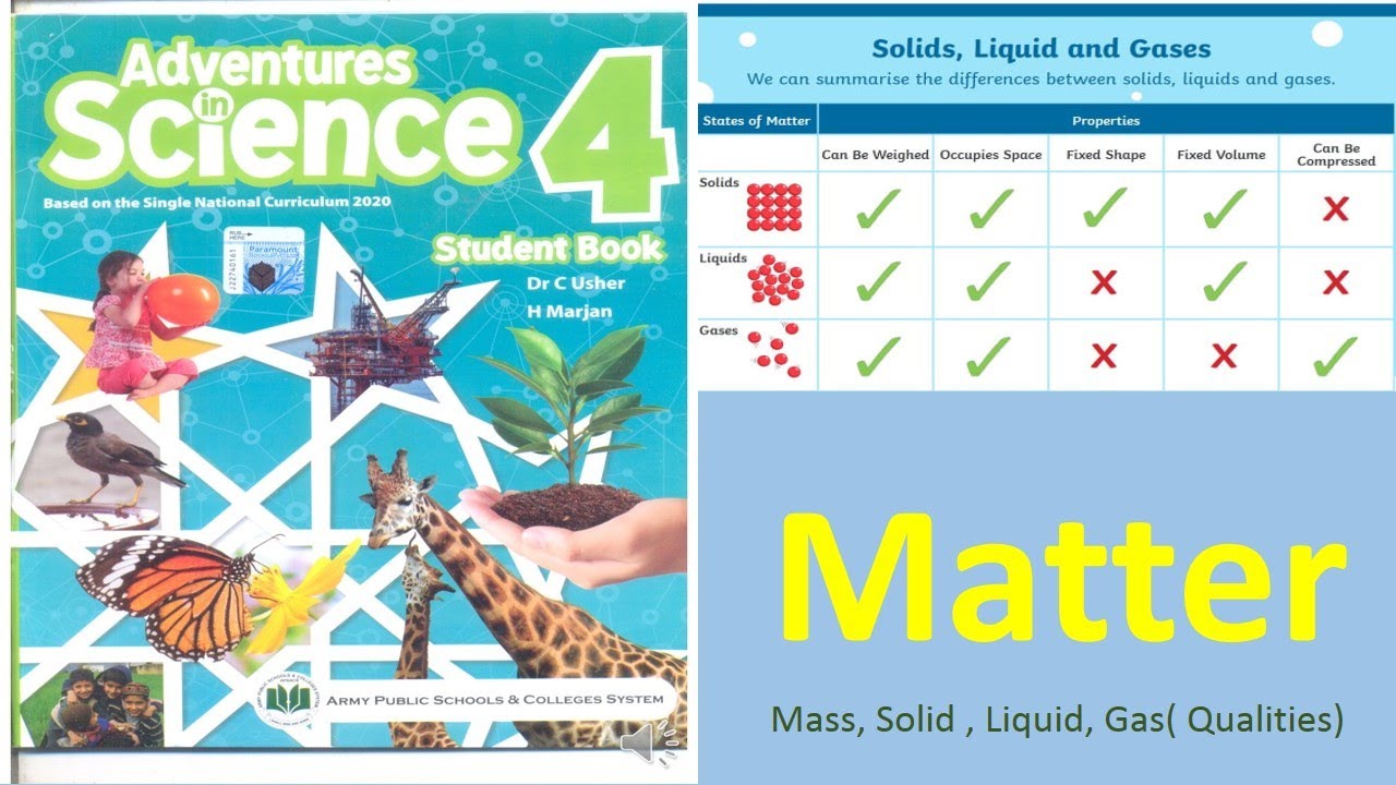 Adventures in Science 4 Student Book. page 54,55,56,57.Matter,Mass ...