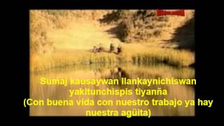 Video thumbnail of "luzmila Carpio chuwa yaku-Agua Cristalina, letras en Quechua y Español"