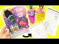 Trolls Band Together Movie DIY Activity Book with Giant Crayons with Poppy and Viva Sister Dolls