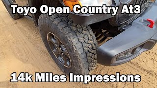 Toyo Open Country At3 Review 14k Miles