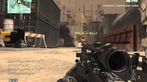 MW3- One Bullet, Two Headshots (All Pro)