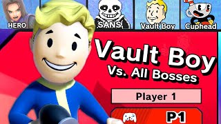 Vault Boy Vs. All Bosses in Super Smash Bros Ultimate | Vault Boy Mii