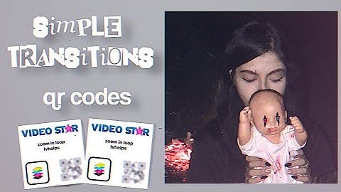 simple transitions - qr code’s ! | kinkluci