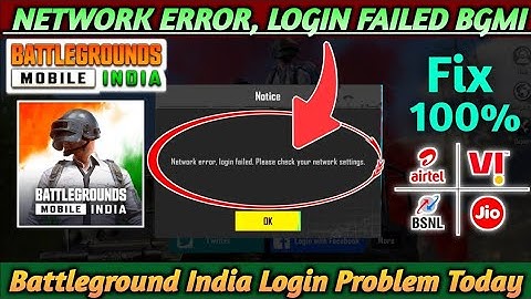 Network error  login failed please check your network settings | bgmi login problem | bgmi ban again
