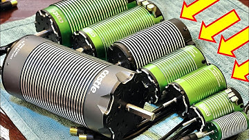 Ultimate RC Motor size comparison! NEW Castle 2535 520kv 40+Hp 12-16S Motor!