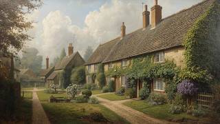 English Village Garden Cottages Vintage Painting  | Frame TV Art Display | 2-Hour Screensaver screenshot 5