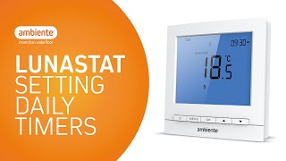LunaStat® | Setting Temperature Schedules | Ambiente