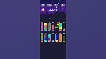 Water sort puzzle level 118 #games #puzzlegame #gameplay #gaming #androidgames #puzzlegame