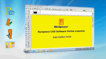 Richpeace CAD Software Online Lessons-Tip of the day-Add hidden tools