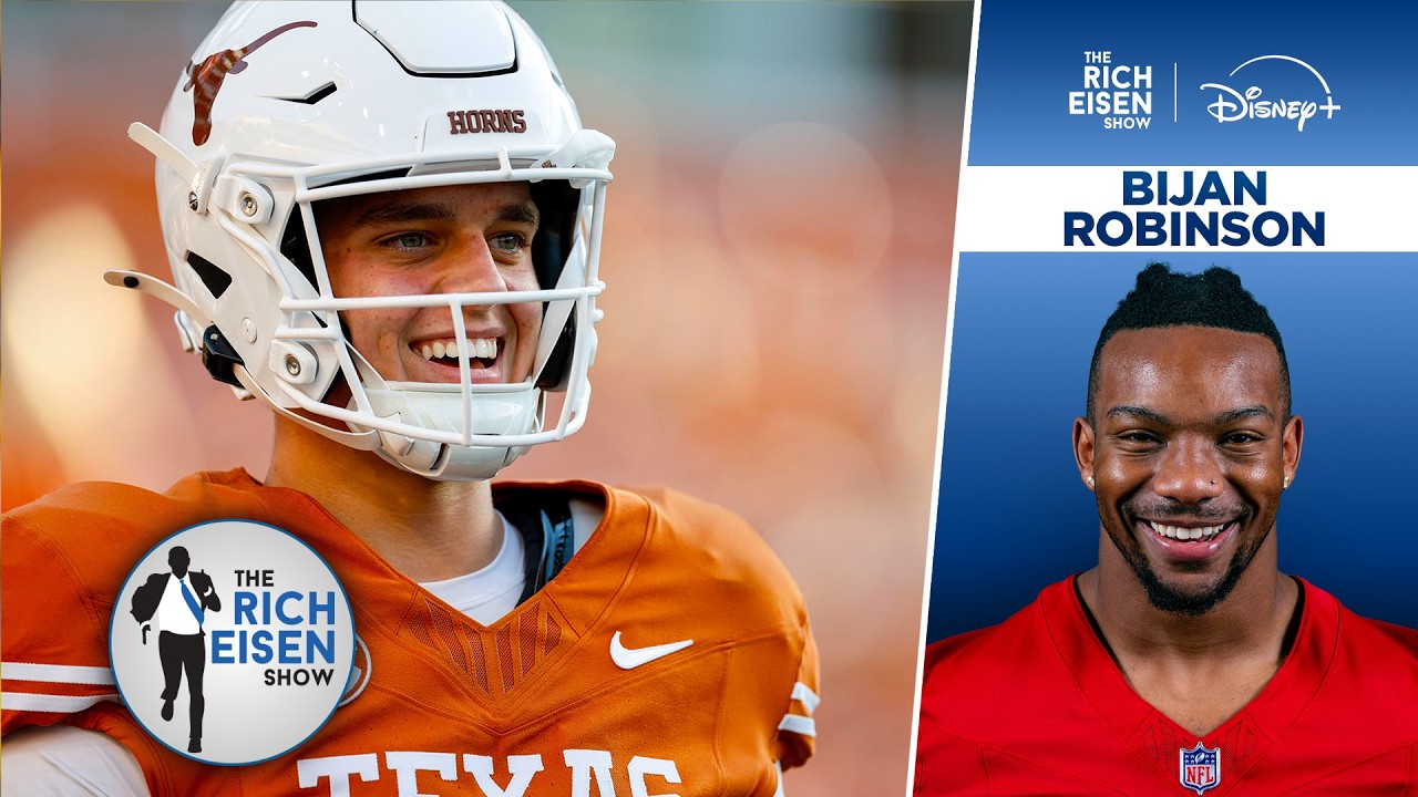 Falcons RB Bijan Robinson Predicts the Texas Longhorns vs. Ohio State Showdown I The Rich Eisen Show