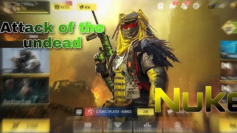 Attack of the undead Nuke gameplay - Call Of Duty Mobile