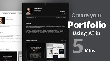 Maak in slechts 5 minuten een verbluffend UX-ontwerpportfolio met AI!