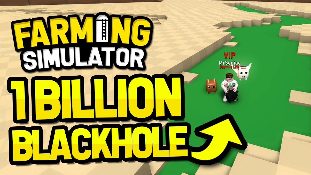 1 Billion Wheat With Blackhole In Roblox Farming Simulator Youtube