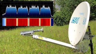 KA-SAT internet dish assembly and SDR test