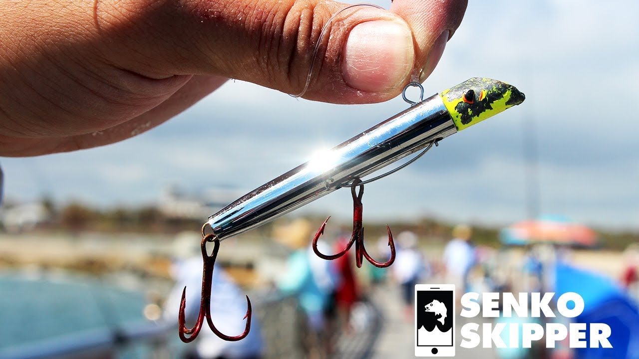 CRAZY PIER FISHING ACTION W/ GOTCHA LURES! 