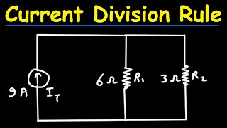 Find Current through R1 and R2 using Current Division Rule.