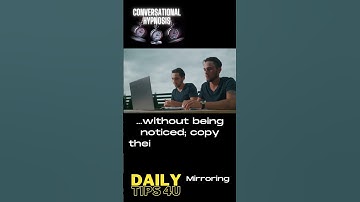 Conversational Hypnosis Daily Tips Tip 2; Mirroring #hypnosis #howtomeetwomen #shorts
