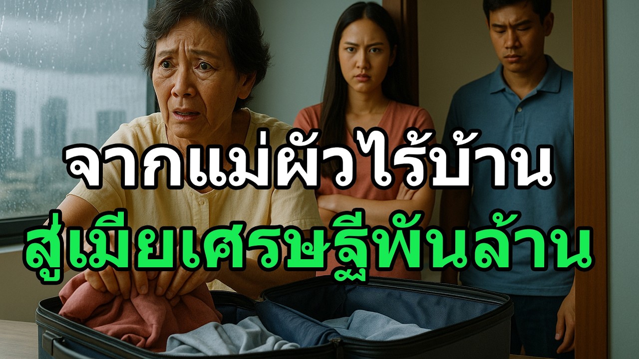 แม่ผัวถูกไล่กลางฝน ไปเป็นเมียตาแก่หลังค่อม รู้ตัวอีกทีผัวเป็นเศรษฐีพันล้าน