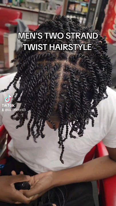 MEN'S TWO STRAND TWIST HAIRSTYLE   FADE