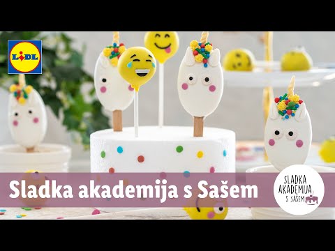 Sladka akademija s Sašem: EMOJI CAKE POPSI z banano in arašidovim maslom