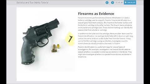 FS Ballistics and Tool Marks TUTORIAL