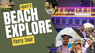 #dubaiferry Dubai Marina Ferry Tour | Beach Video Part 2 | Boating Vlog #alivedreamz #dubai #youtube