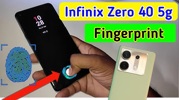 Infinix zero 40 5g display fingerprint setting/Infinix zero 40 fingerprint screen lock/fingerprint