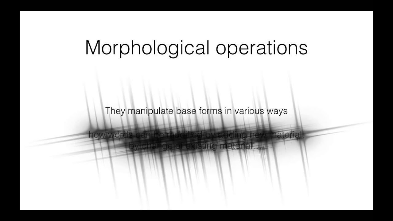 Morphology Part2