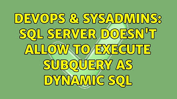 DevOps & SysAdmins: SQL Server doesn