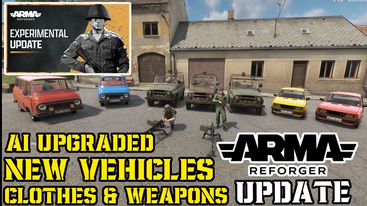 ARMA REFORGER UPDATE 1.1.08 – NEW CARS, WEAPONS, CLOTHES & Ai UPGRADES ARMA REFORGER UPDATE 1.1.08 – NEW CARS, WEAPONS, CLOTHES & Ai UPGRADES