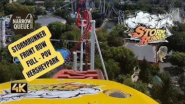 Storm Runner FULL POV 🎢 4K Front Row | Hersheypark Launch Coaster