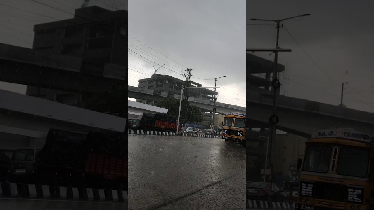Kukatpally y junction metro in rain YouTube