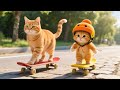 Mama Cat Works Hard Selling Ice Cream to Buy a Skateboard –A Heartwarming Lesson in Love for Childre