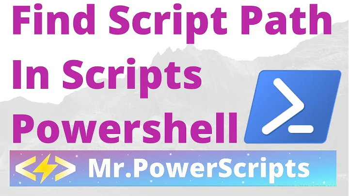 Find the current script path from inside the script in Powershell!